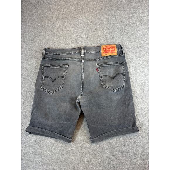 Levis Denim Jean Jorts Cargo Shorts Mens 32 Gray Carpenter Work Utility Baggy - Picture 7 of 8